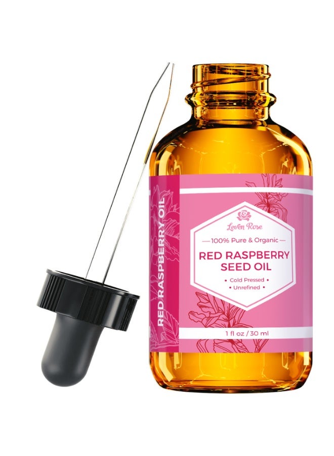 Leven Rose, 100% Pure & Organic, Red Raspberry Seed Oil, 1 fl oz (30 ml)
